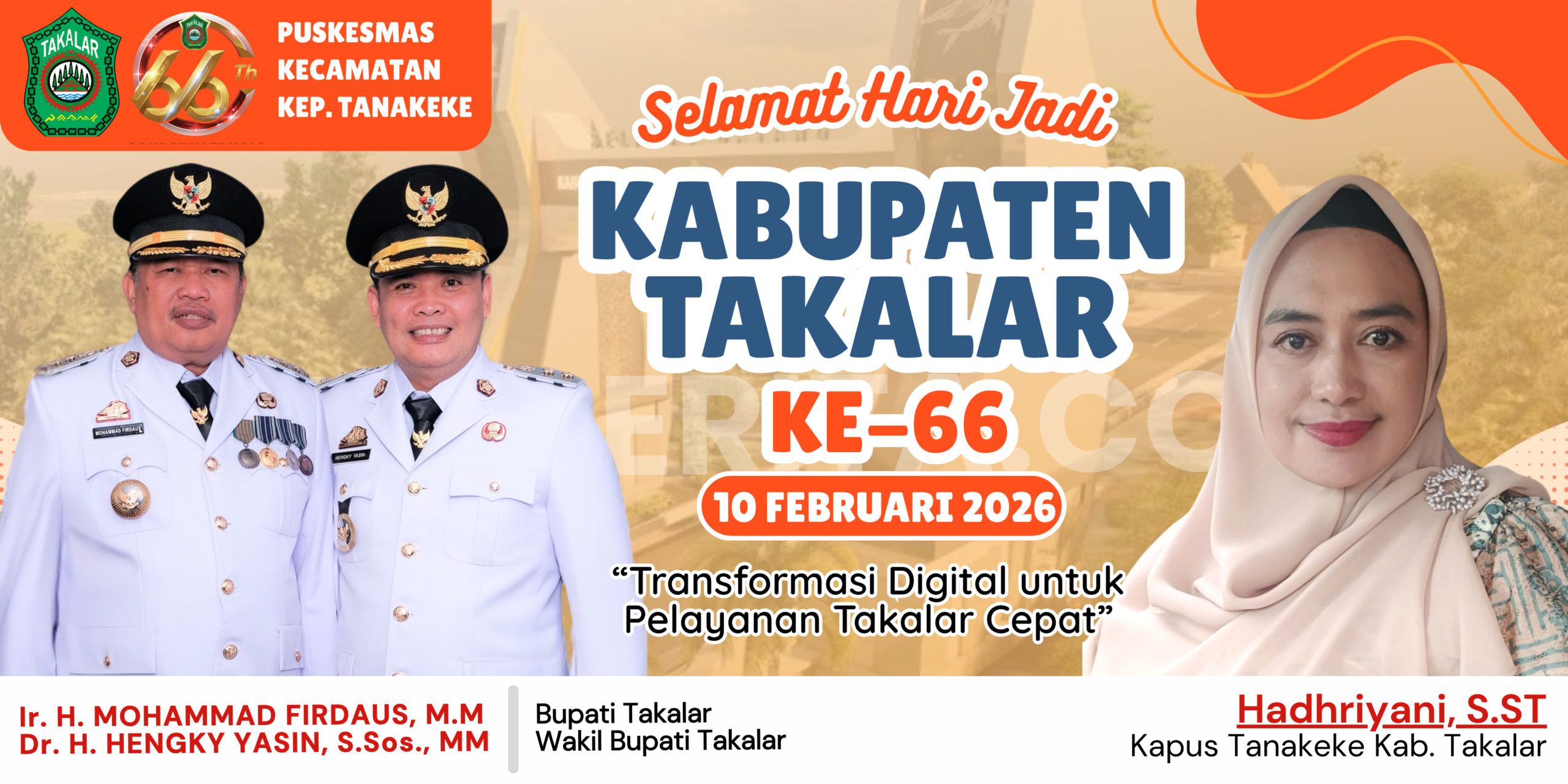 Selamat Hari Jadi Takalar Ke-66